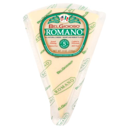 BelGioioso Romano Cheese Wedge, 8 oz