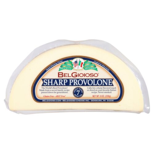 BelGioioso Sharp Provolone Cheese, 8 oz