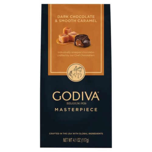 Godiva Masterpiece Dark Chocolate & Smooth Caramel, 4.1 oz