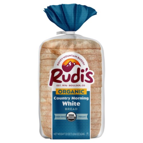 Rudi's Organic Country Morning White Bread, 22 oz