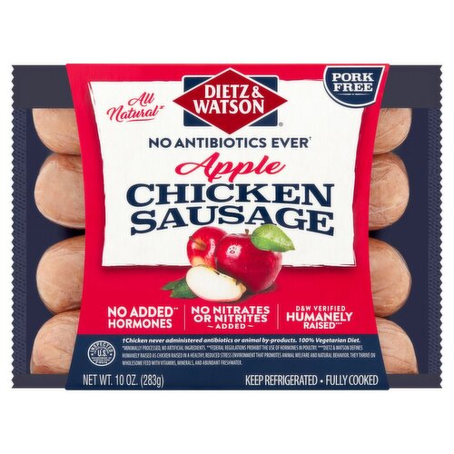 Dietz & Watson Apple Chicken Sausage, 10 oz