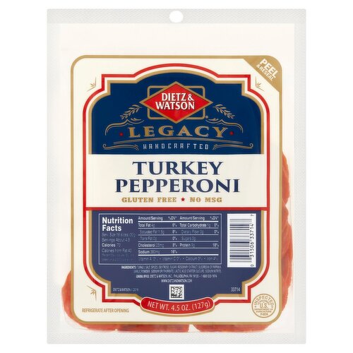 Dietz & Watson Turkey Pepperoni, 4.5 oz