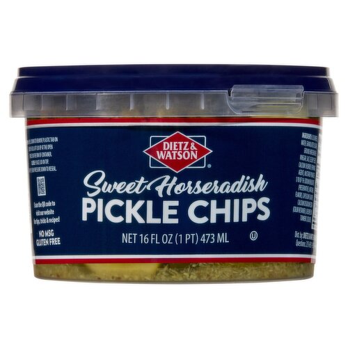 Dietz & Watson Sweet Horseradish Pickle Chips, 16 fl oz