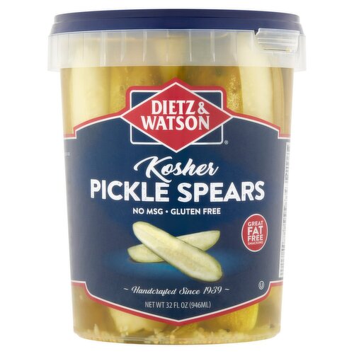 Dietz & Watson Kosher Pickle Spears, 32 fl oz