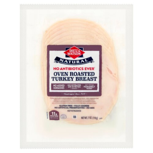 Dietz & Watson Oven Roasted Turkey Breast, 7 oz