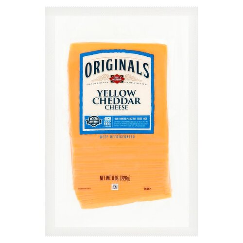Dietz & Watson Originals Yellow Cheddar Cheese, 8 oz