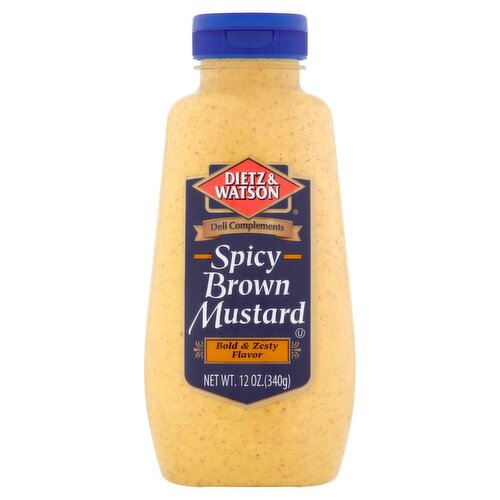 Dietz & Watson Spicy Brown Mustard, 12 oz