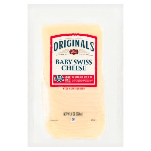 Dietz & Watson Originals Baby Swiss Cheese, 8 oz