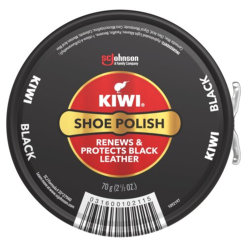 Kiwi Black Shoe Polish, 2 1/2 oz