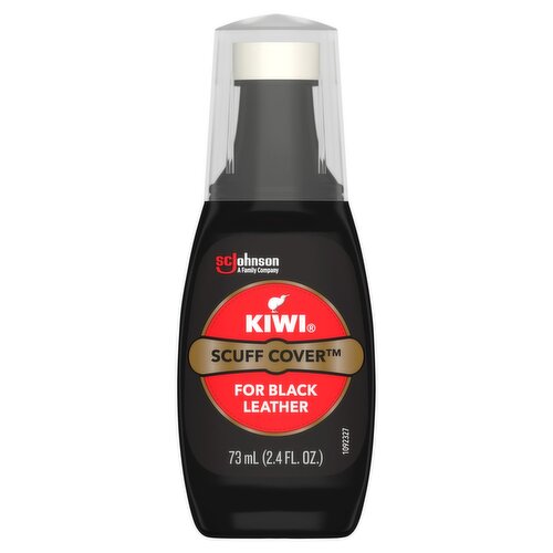 Kiwi Scuff Cover Black Leather Polish, 2.4 fl oz