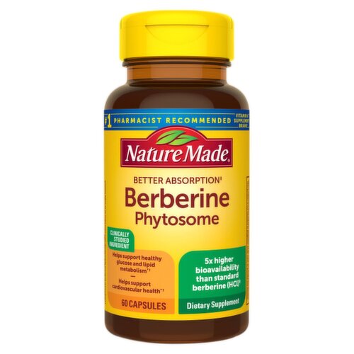 Nature Made Berberine Phytosome Dietary Supplement, 60 count