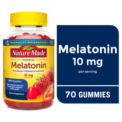 Nature Made Dreamy Strawberry Melatonin Dietary Supplement, 70 count