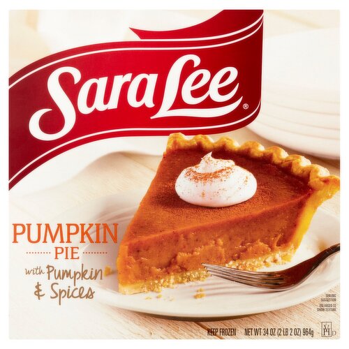 Sara Lee Pumpkin Pie with Pumpkin & Spices, 34 oz