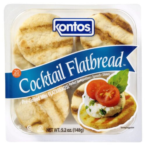 Kontos Cocktail Flatbread, 20 count, 5.2 oz