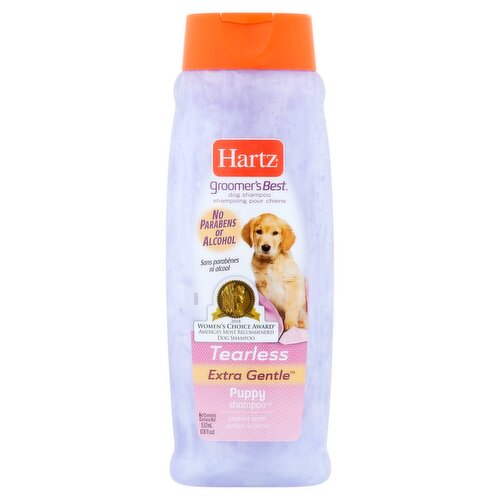 Hartz Groomer's Best Extra Gentle Tearless Jasmine Scent Puppy Shampoo, 18 fl oz