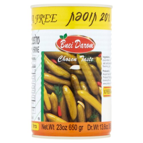 Bnei Darom Cucumbers in Brine, 23 oz