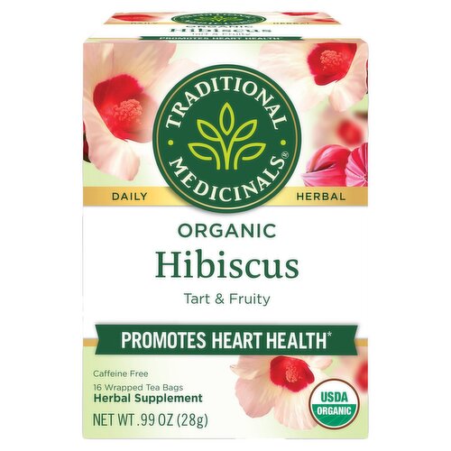 Traditional Medicinals Organic Hibiscus Herbal Supplement, 16 count, .99 oz