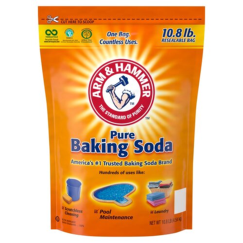 Arm & Hammer Pure Baking Soda, 10.8 lb