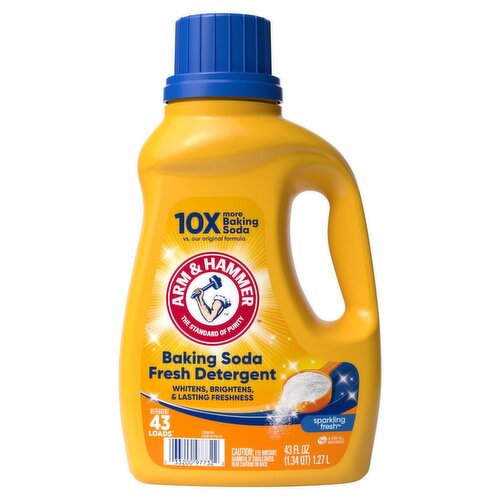 Arm & Hammer Baking Soda Sparkling Fresh Detergent, 43 loads, 43 fl oz