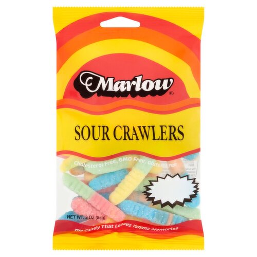 Marlow Sour Crawlers Candy, 3 oz