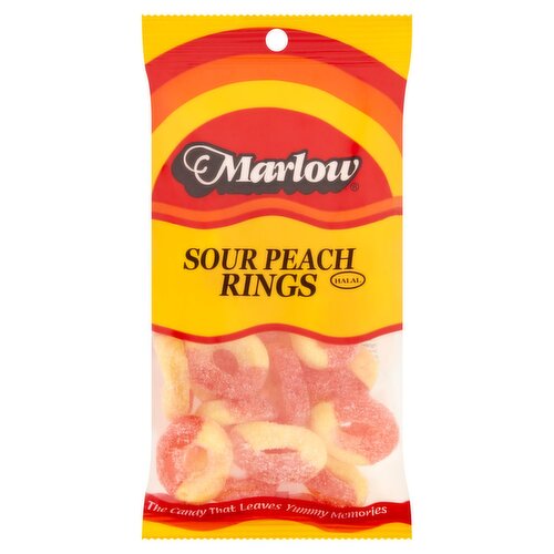 Marlow Sour Peach Rings, 6 oz