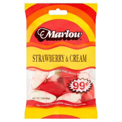 Marlow Strawberry & Cream Candy, 3 oz