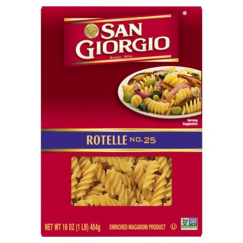San Giorgio Rotelle No.25 Enriched Macaroni Product, 16 oz