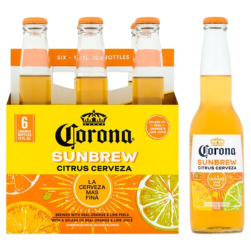 Corona Sunbrew Citrus Cerveza Beer, 12 fl oz, 6 count