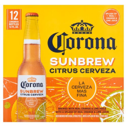 Corona Sunbrew Citrus Cerveza Beer, 12 fl oz, 12 count