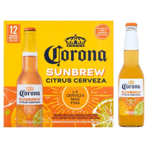 Corona Sunbrew Citrus Cerveza Beer, 12 fl oz, 12 count