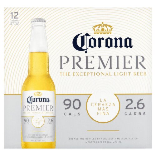 Corona Premier Beer, 12 fl oz, 12 count