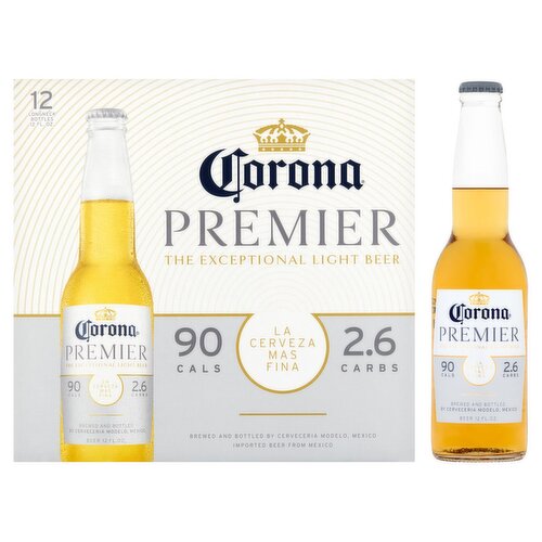 Corona Premier Beer, 12 fl oz, 12 count