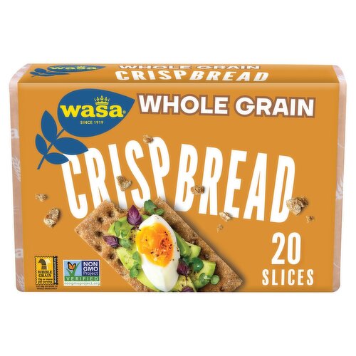 Wasa Whole Grain Swedish Style Crispbread Crackers, 9.2 oz