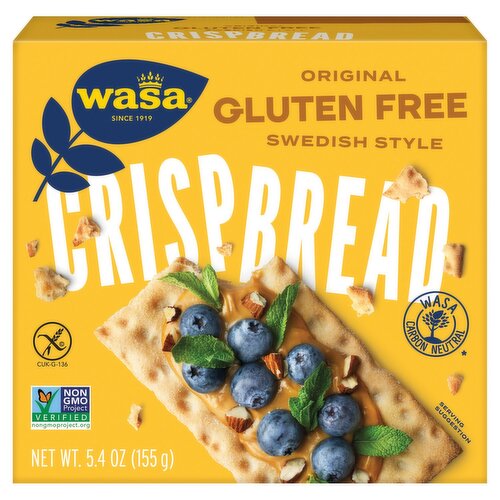 Wasa Original Gluten Free Swedish Style Crispbread, 5.4 oz