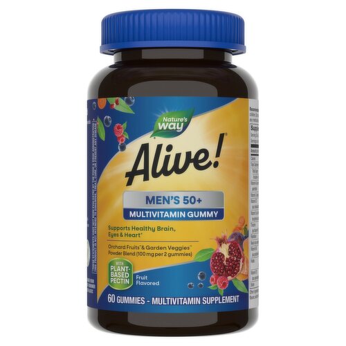 Nature's Way Alive! Men's 50+ Multivitamin Supplement, 60 count