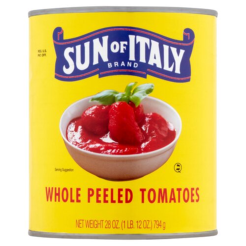 Sun of Italy Whole Peeled Tomatoes, 28 oz
