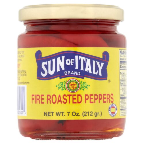 Sun of Italy Fire Roasted Peppers, 7 oz