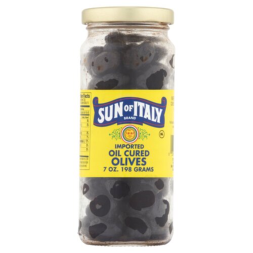 Sun of Italy Imported Oil Cured Olives, 7 oz