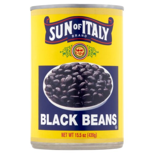 Sun of Italy Black Beans, 15.5 oz