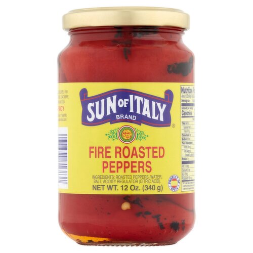 Sun of Italy Fire Roasted Peppers, 12 oz