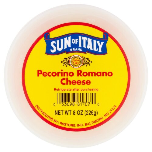 Sun of Italy Freshly Grated Romano Cheese, 8 oz