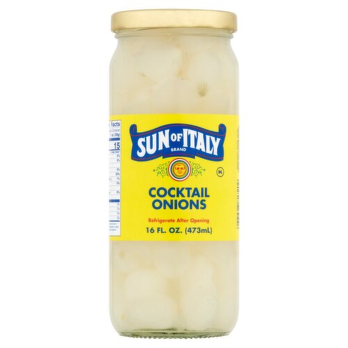 Sun of Italy Cocktail Onions, 16 fl oz