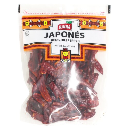 Badia Japonés Red Chili Pepper, 3 oz