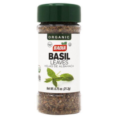 Badia Organic Basil Leaves, 0.75 oz