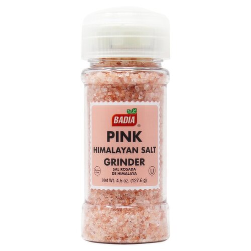 Badia Pink Himalayan Salt Grinder, 4.5 oz