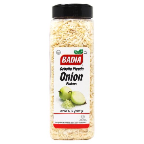 Badia Onion Flakes, 14 oz