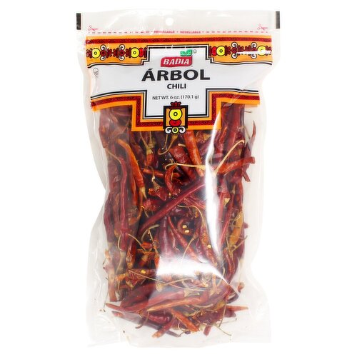 Badia Árbol Chili, 6 oz