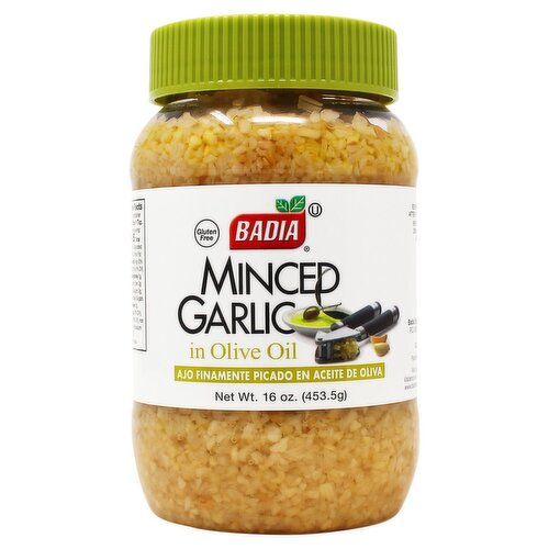 Badia Minced Garlic in Olive Oil, 16 oz