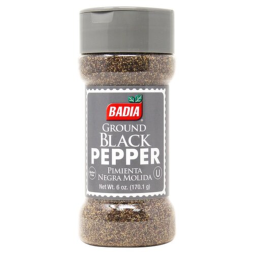 Badia Ground Black Pepper, 6 oz