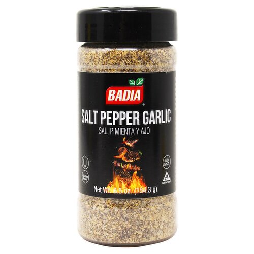 Badia Salt Pepper Garlic, 6.5 oz